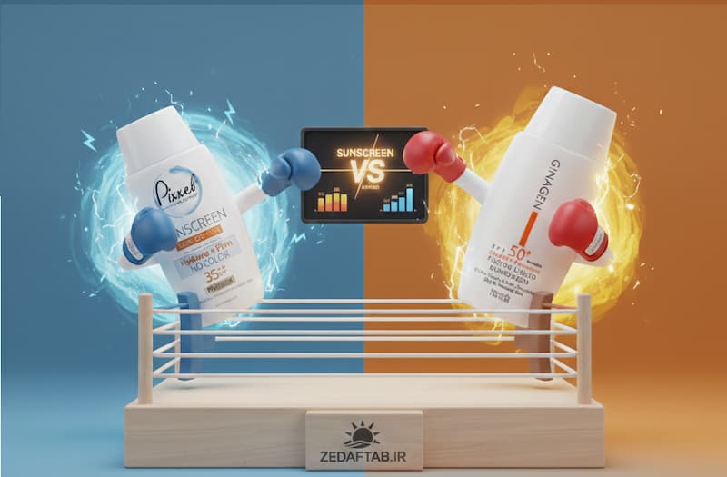 مقایسه ضد آفتاب ژیناژن و پیکسل